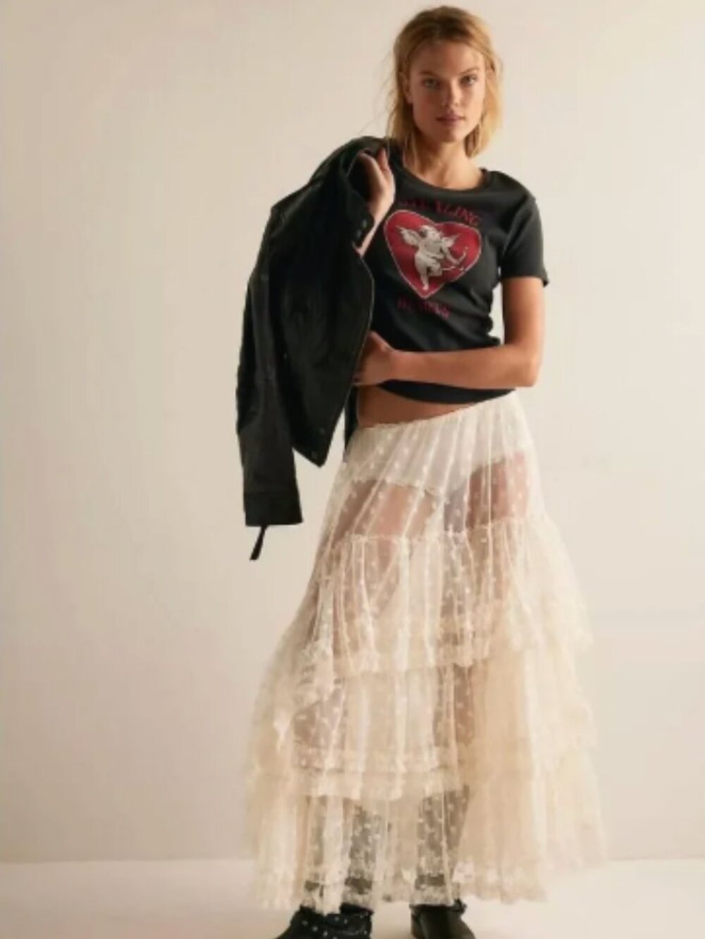 Free People Don't Let Me Go Half Slip | New With Tags | Size S  | Color: Tofu